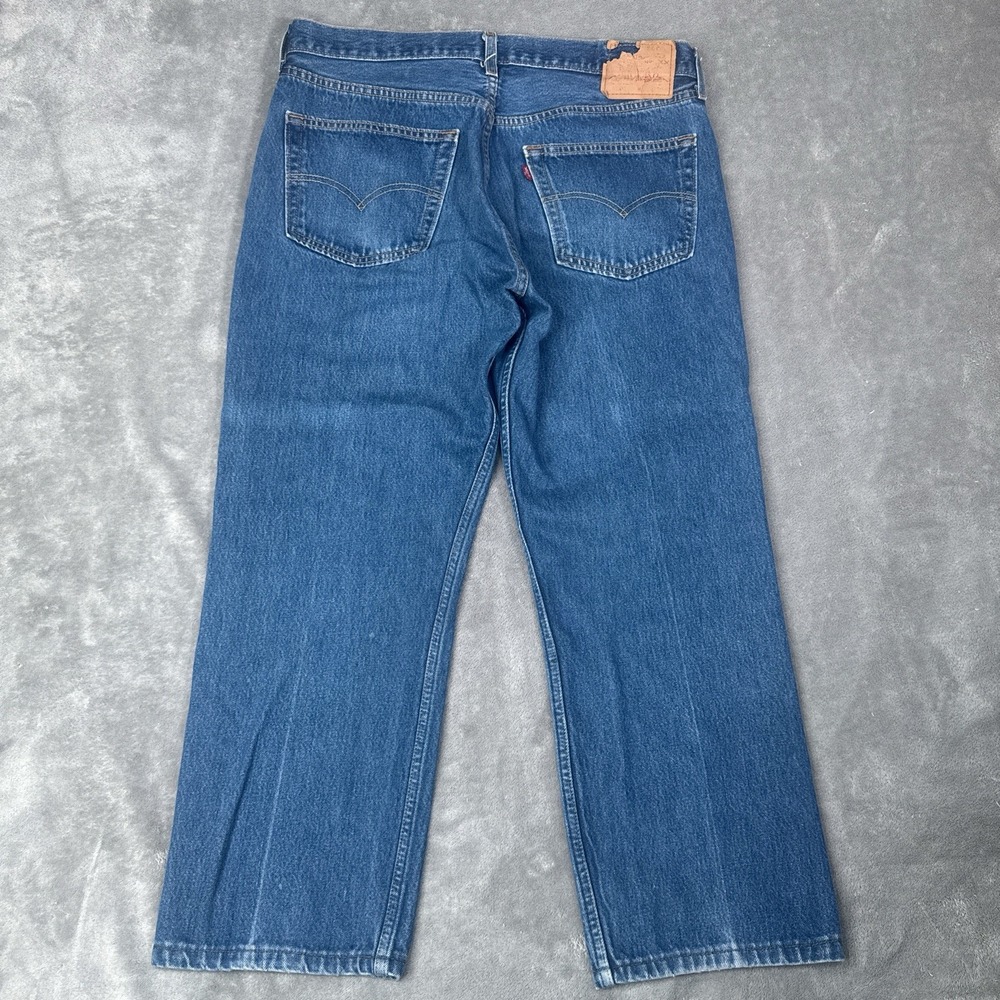 Vintage Levis Jeans Mens 38x30 (Fits 36x27) Blue 501 XX VTG Button Fly